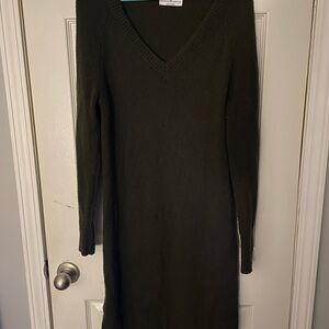 Old Navy Forest Green Long Sleeve Dress